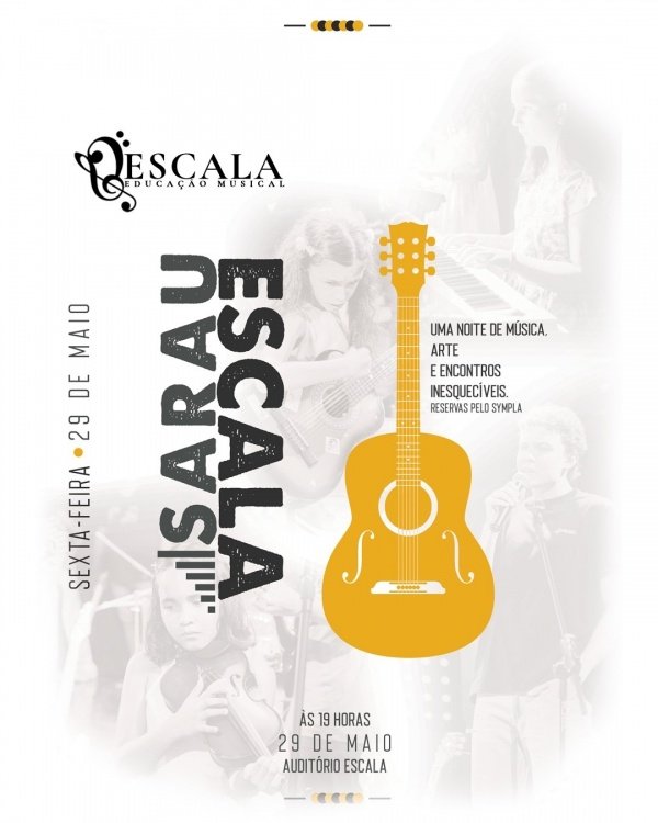 Imagem do evento Sarau Escala - Maio