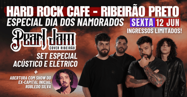 Imagem do evento Dia dos Namorados - Pearl Jam Cover Ribeirão no Hard Rock Cafe