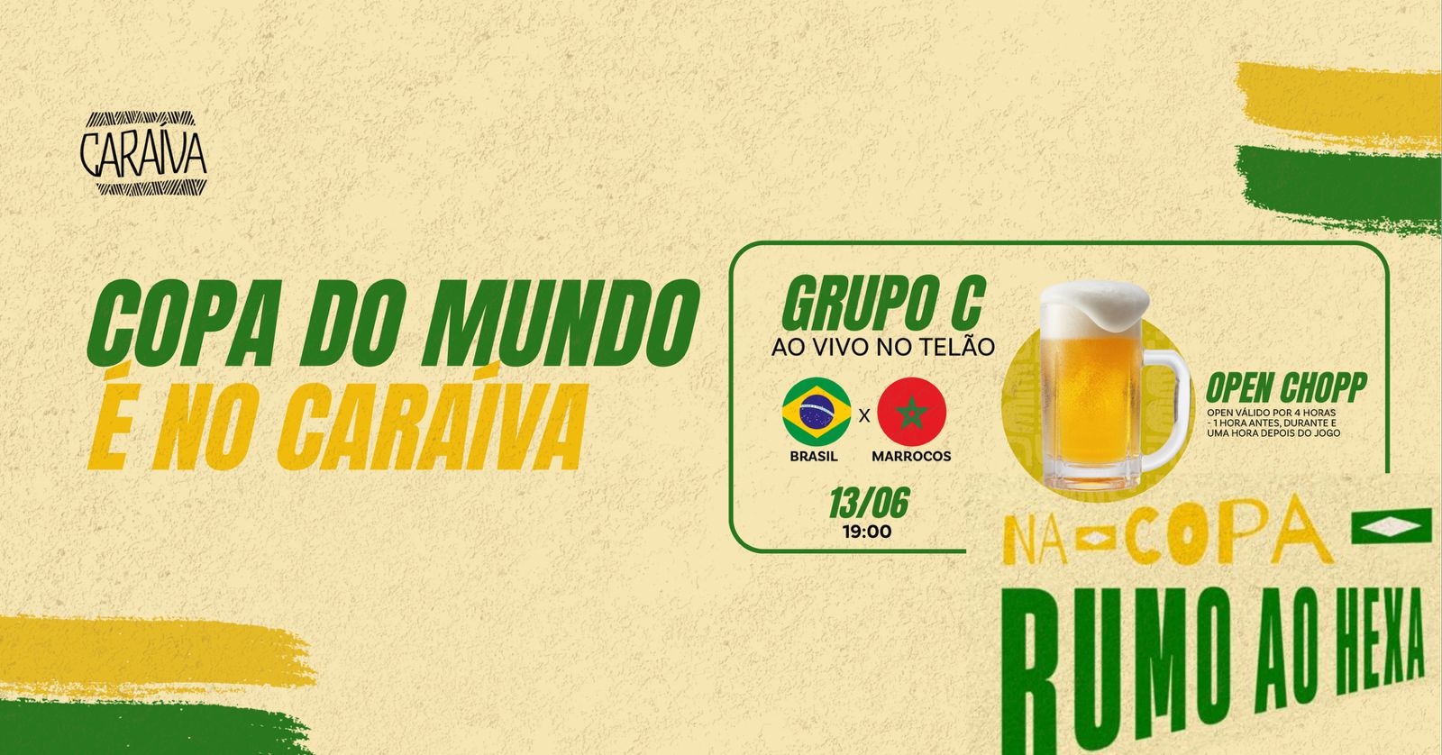 COPA NO CARAÍVA - BRASIL X MARROCOS - São Paulo, SP