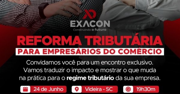 Imagem do evento REFORMA TRIBUTÁRIA PARA EMPRESÁRIOS DO COMÉRCIO