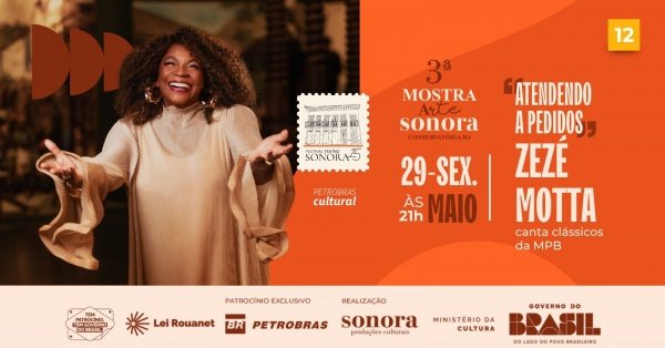 Imagem do evento ZEZÉ MOTTA com o show Atendendo a pedidos