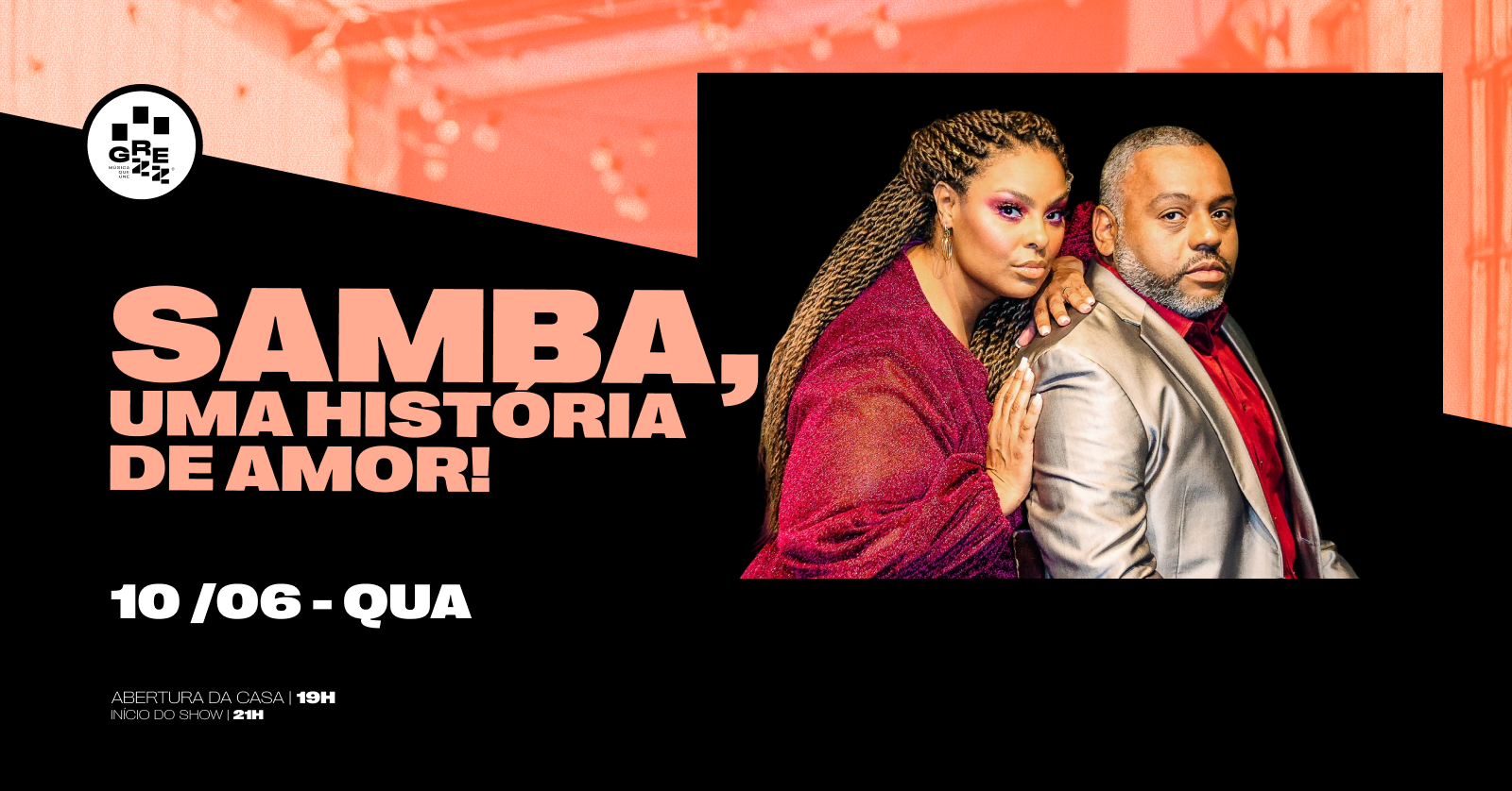 Samba, uma história de amor com Andréa Cavalheiro e André Nascimento - Porto Alegre, RS
