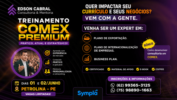 Imagem do evento TREINAMENTO EM COMÉRCIO EXTERIOR - COMEX PREMIUM