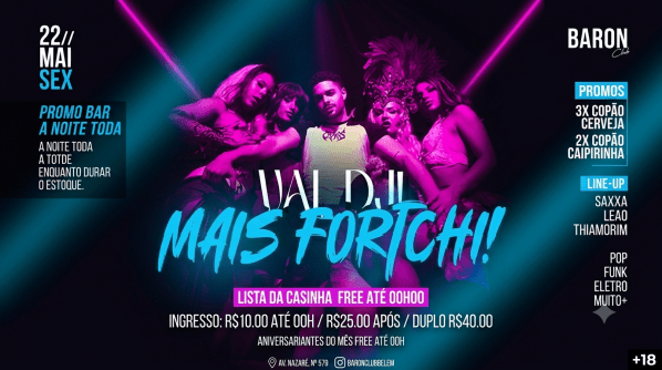Imagem do evento VAI, DJ, MAIS FORTCHI! - BARON CLUB