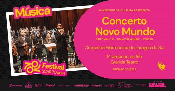 Imagem do evento SCAR 70 anos - Concerto do Novo Mundo