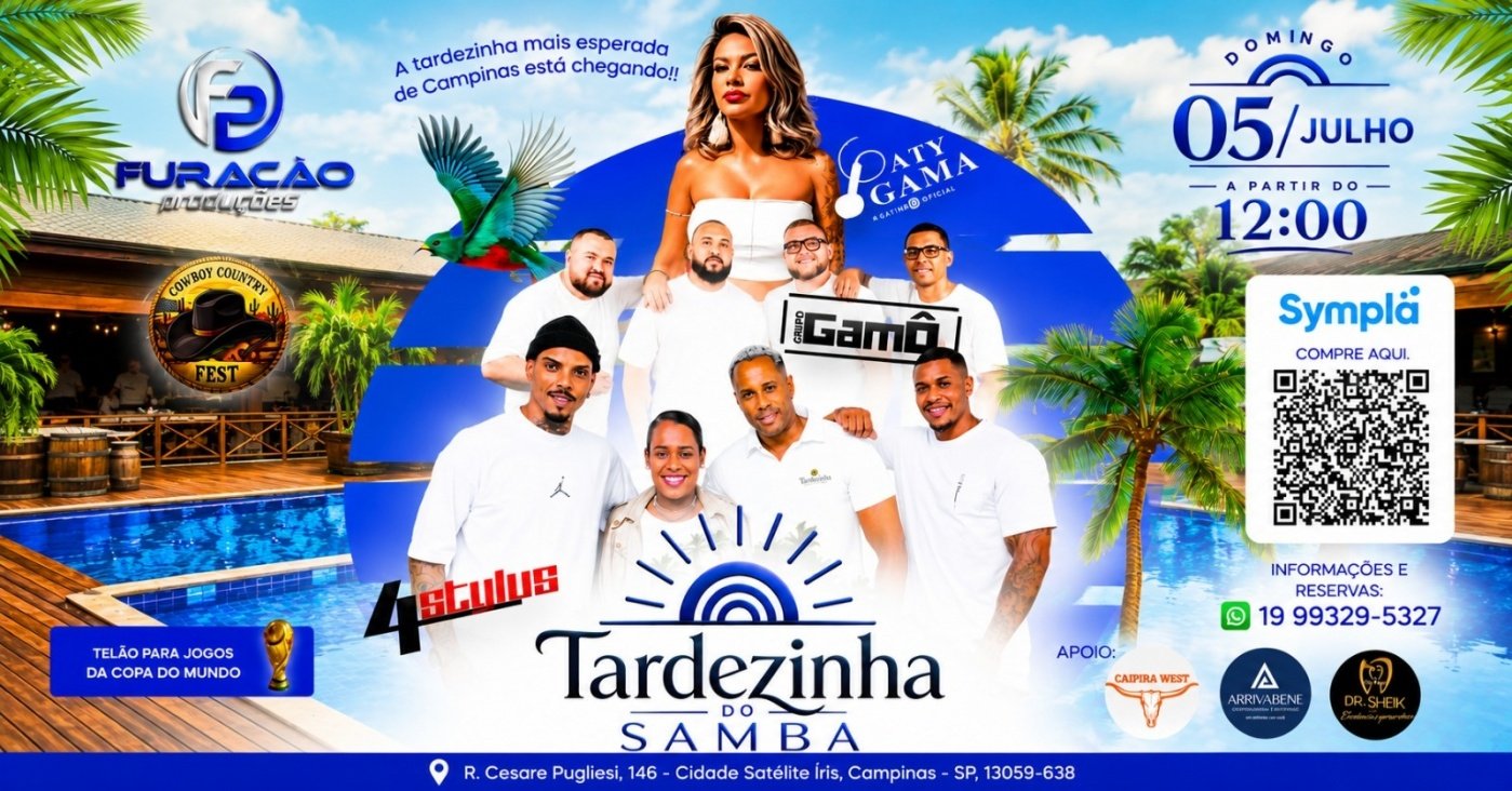 1º tardezinha do samba e pagode