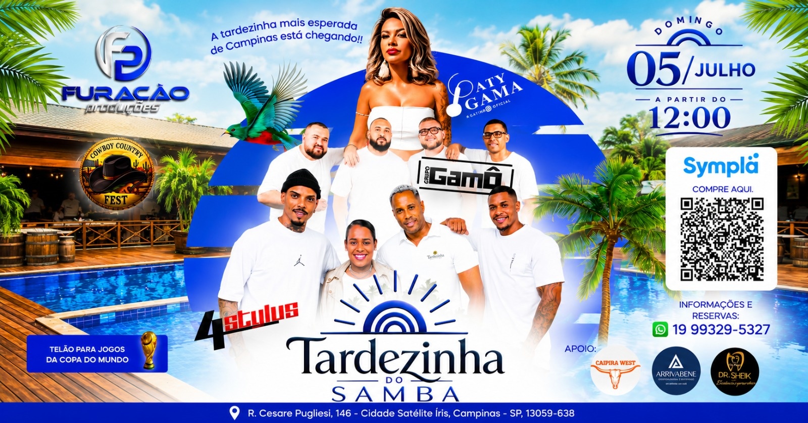 1º tardezinha do samba e pagode - Campinas, SP