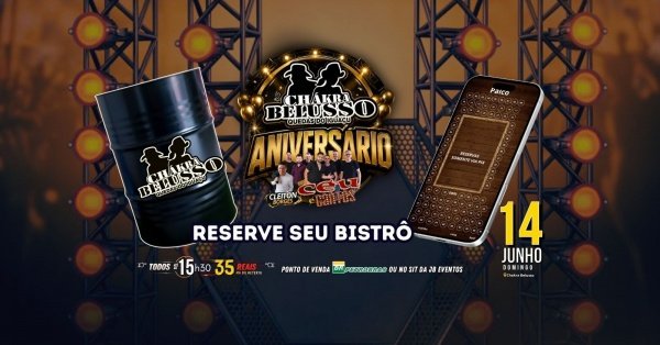 Imagem do evento ANIVERSÁRIO CHAKRA BELUSSO