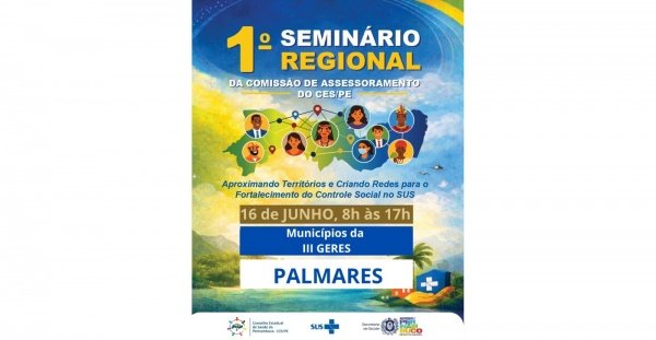 Imagem do evento 1º Seminário Regional da Comissão de Assessoramento do CES/PE - Etapa Palmares