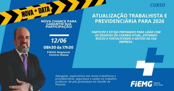 Imagem do evento Curso Atualizações Trabalhistas e Previdenciárias para 2026