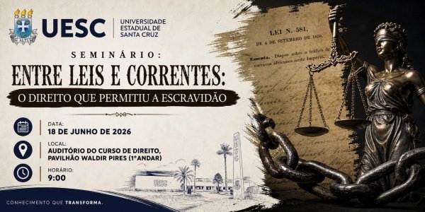 Imagem do evento Entre leis e correntes: o direito que permitiu a escravidão.