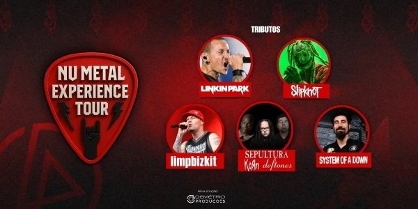 Imagem do evento [RESERVAS DE MESA] NU METAL EXPERIENCE TOUR no Ahoy! Tavern Club