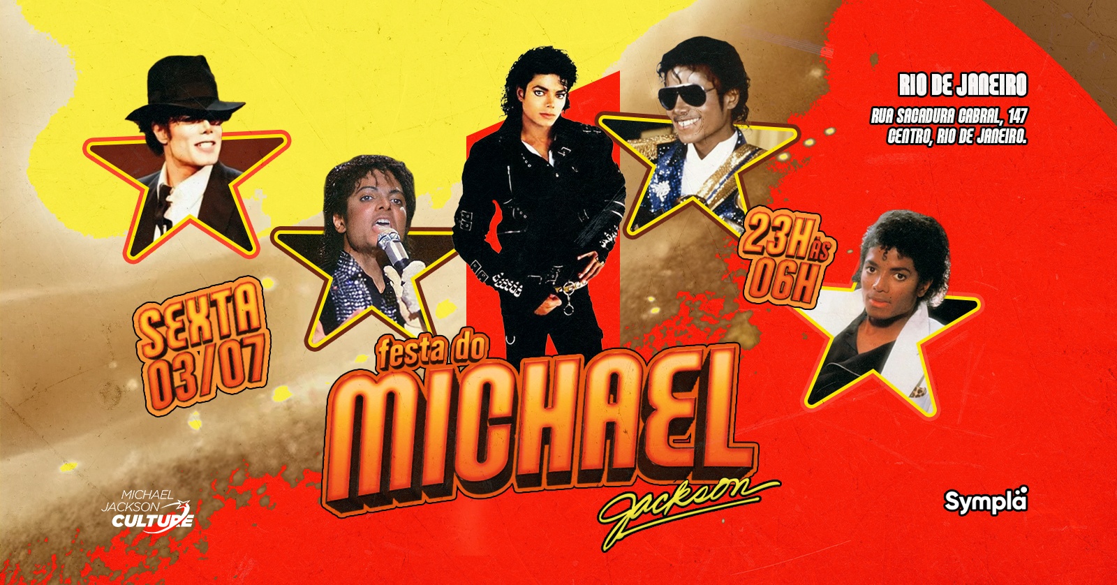 ESTREIA: Festa do Michael Jackson no Rio de Janeiro - Rua Sacadura Cabral, 147 - Rio de Janeiro, RJ