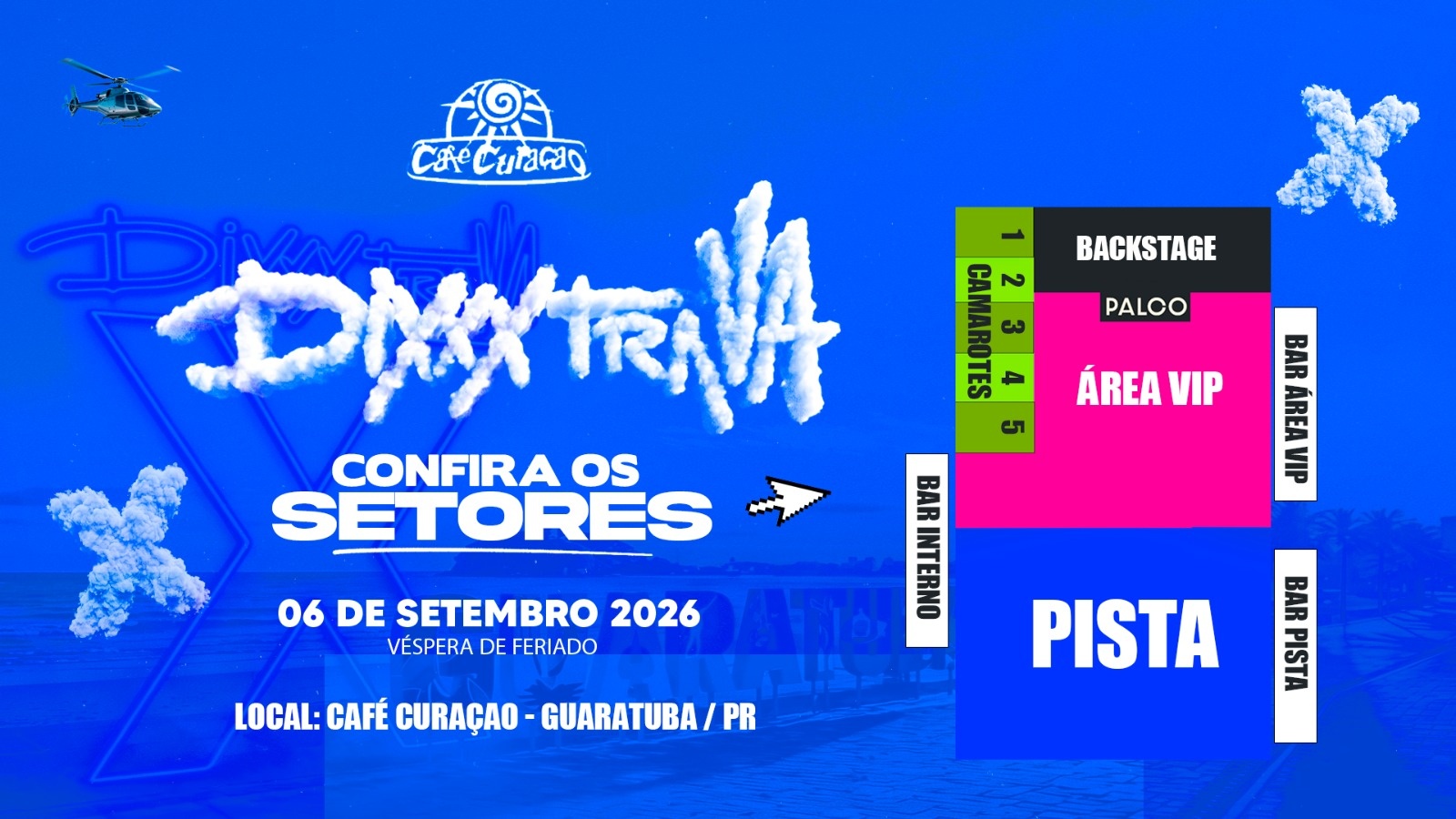 DIXXXTRAVA Festival em Guaratuba-PR - 06 de setembro - Café Curacao - Guaratuba, PR