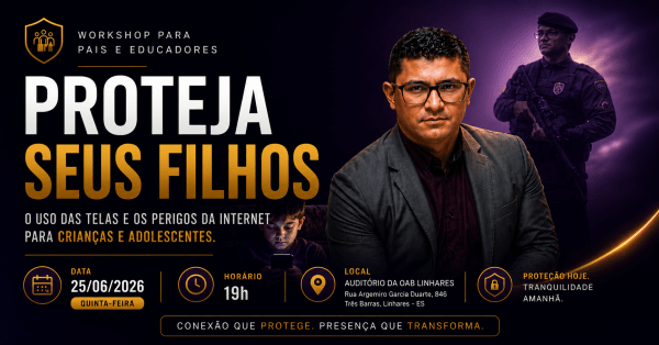 Imagem do evento WORKSHOP PROTEJA SEUS FILHOS