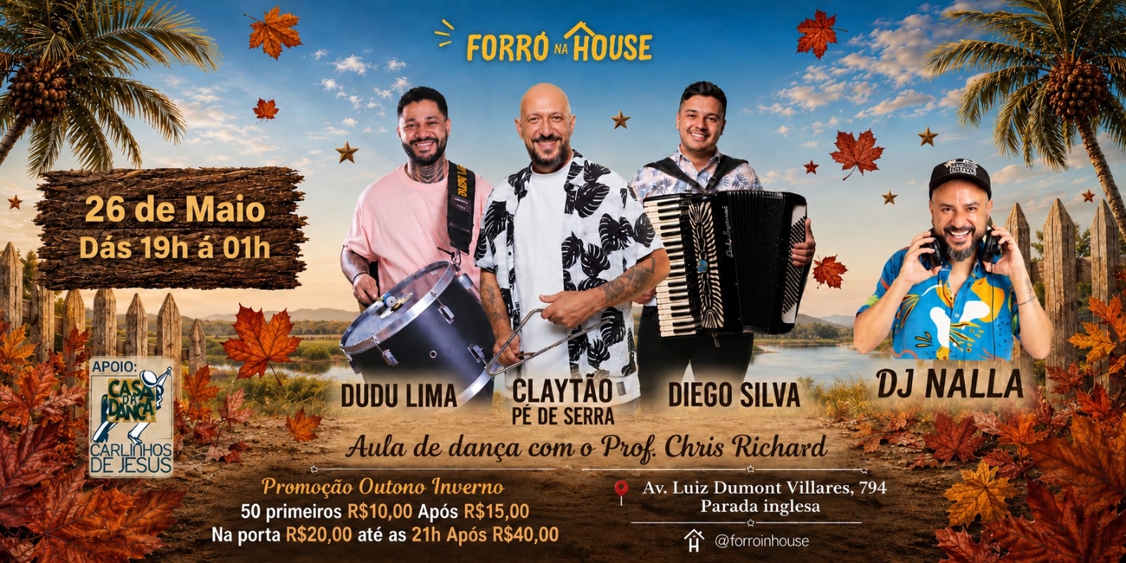 Forró Na House - Claitão Pé de Serra - São Paulo, SP