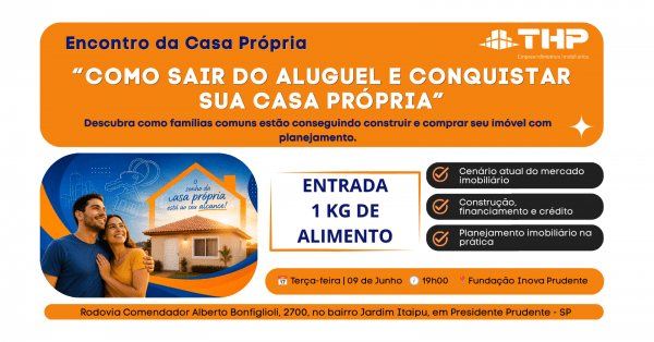 Imagem do evento Como Sair do Aluguel e Conquistar Sua Casa Própria