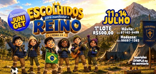 Imagem do evento ACAMPAMENTO JUNI GET 2026