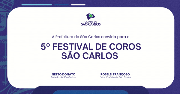 Imagem do evento 5º Festival de Coros - São Carlos/SP