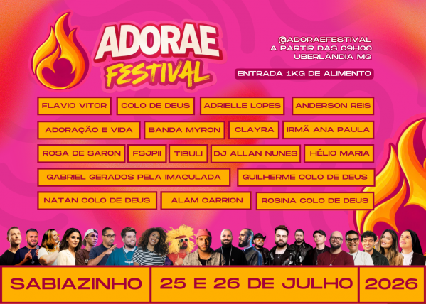 Imagem do evento Adorae Festival - Uberlandia-MG