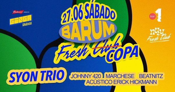 Capa de 27.06 | BAR1 FRESH COPA || SYON TRIO|| SÁBADO