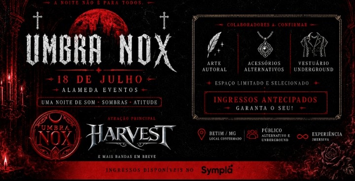 UMBRA NOX | Noite de Rock Alternativo - Betim, MG