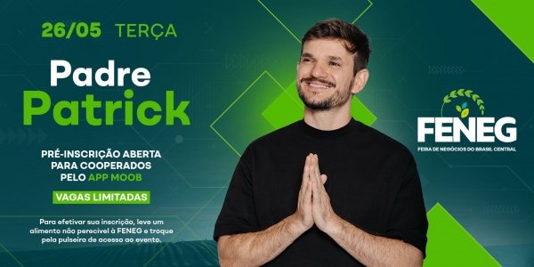 Imagem do evento Palestra Padre Patrick | FENEG 2026
