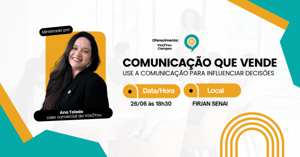 Imagem do evento Workshop: Comunicação assertiva na prática | Vox2You Campos