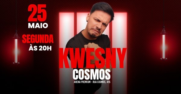 Imagem do evento KWESNY - SHOW DE COMÉDIA EM COSMOS!