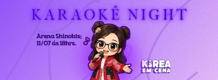 Karaokê nigth com korea em cena