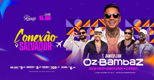 Imagem do evento TEXXAS BAR | SEXTA - OZ BAMBAZ - DANILO LIRA| GALA DO PISEIRO + NEGO RAINNER + DJ EDDY VIANA