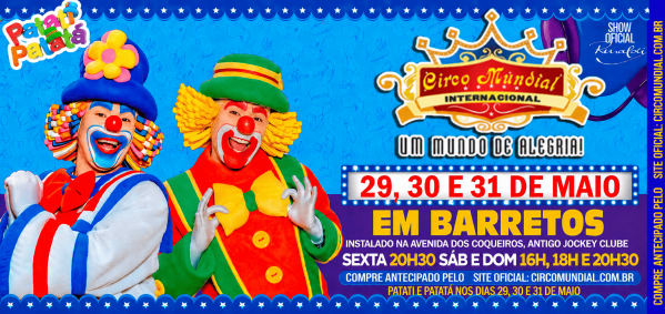 Imagem do evento Patati Patatá Circo Mundial - Barretos