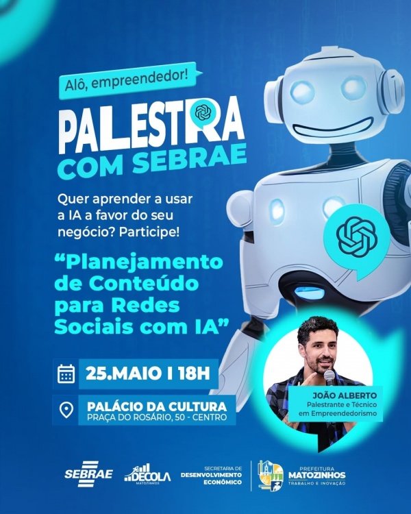 Imagem do evento "PLANEJAMENTO DE CONTEÚDO PARA REDES SOCIAIS COM IA"