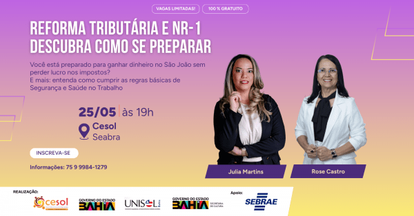 Imagem do evento #Seabra - Reforma tributária