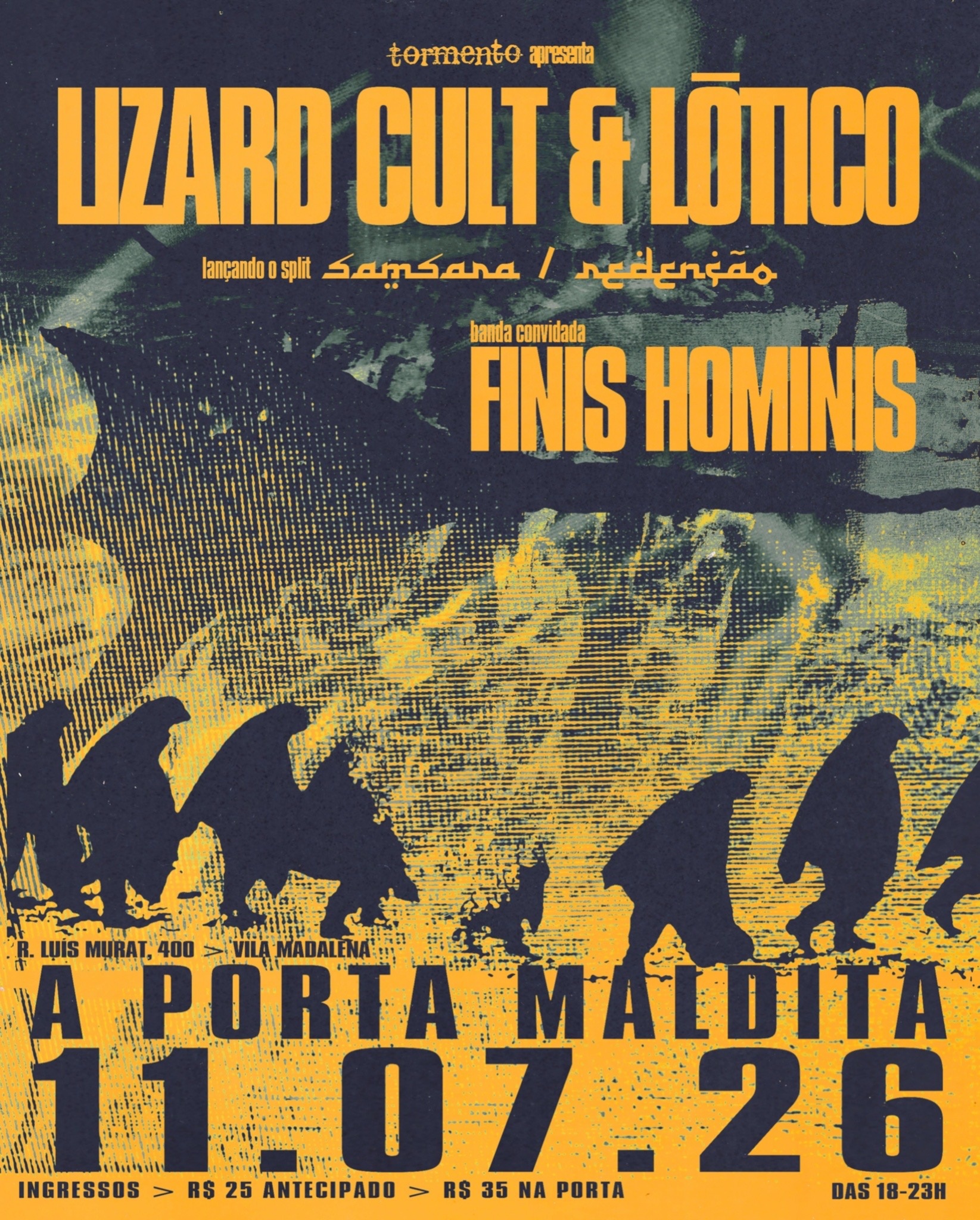 A PORTA MALDITA - LIZARD CULT & LŌTICO + FINIS HOMINIS - São Paulo, SP