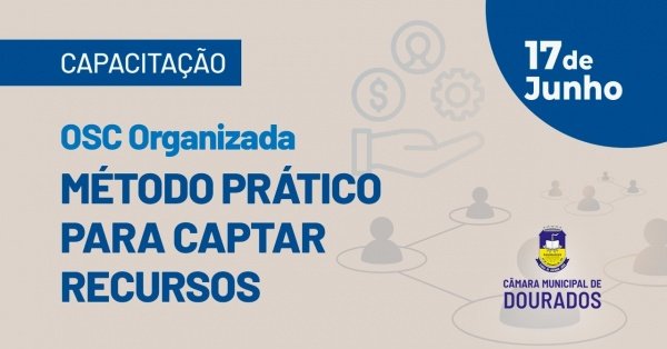 Imagem do evento CAPACITAÇÃO; "Osc Organizada - Método Prático Para Captar Recursos"