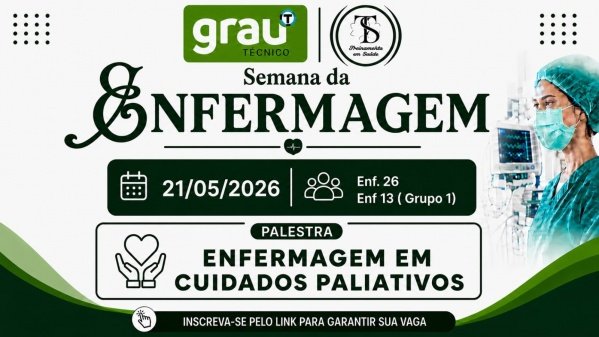 Imagem do evento Enfermagem em cuidados paliativos