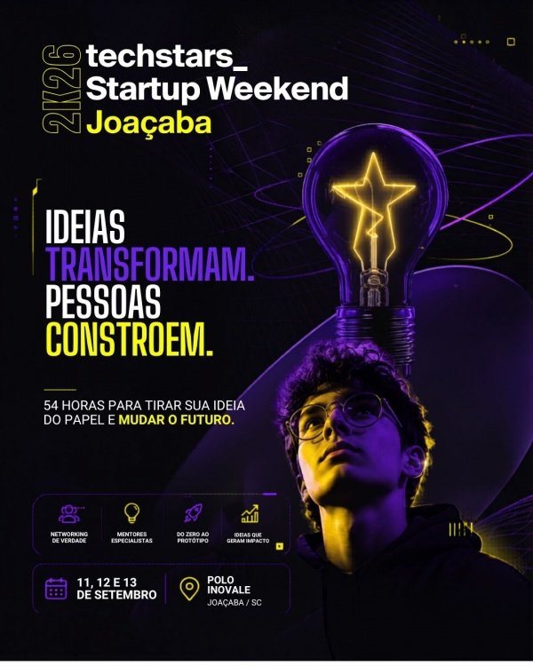 Imagem do evento Techstar Startup Weekend Joaçaba 2026