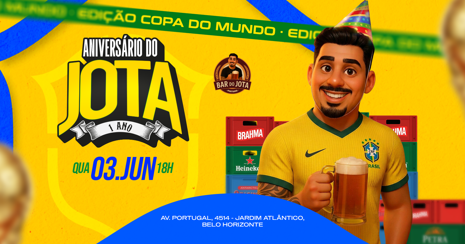 ANIVERSÁRIO 1 ANO | BAR DO JOTA - Belo Horizonte, MG