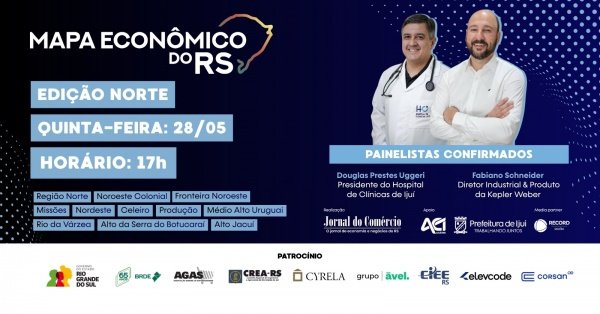 Imagem do evento Mapa Econômico do Rio Grande do Sul | Edição Norte