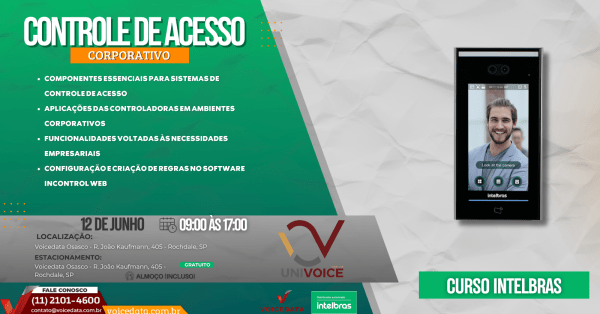 Imagem do evento Curso Técnico INSTALE CONTROLE DE ACESSO PARA EMPRESAS (Intelbras)