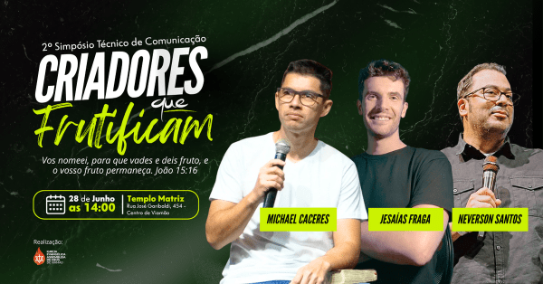 Imagem do evento 2º Simpósio Técnico de Comunicação AD Viamão - Criadores que Frutificam