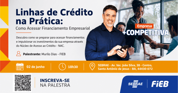 Imagem do evento Linhas de Crédito na Prática: Como Acessar Financiamento Empresarial