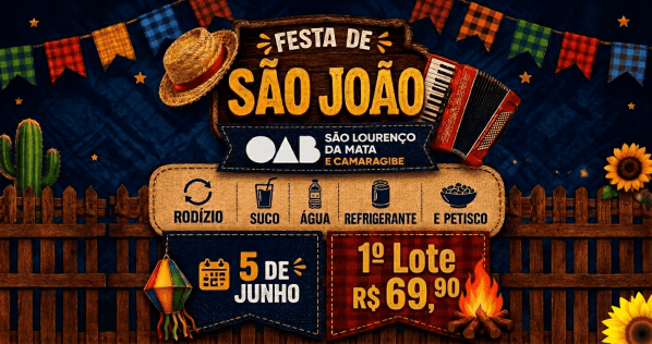Imagem do evento São João OAB São Lourenço da Mata e Camaragibe 2026
