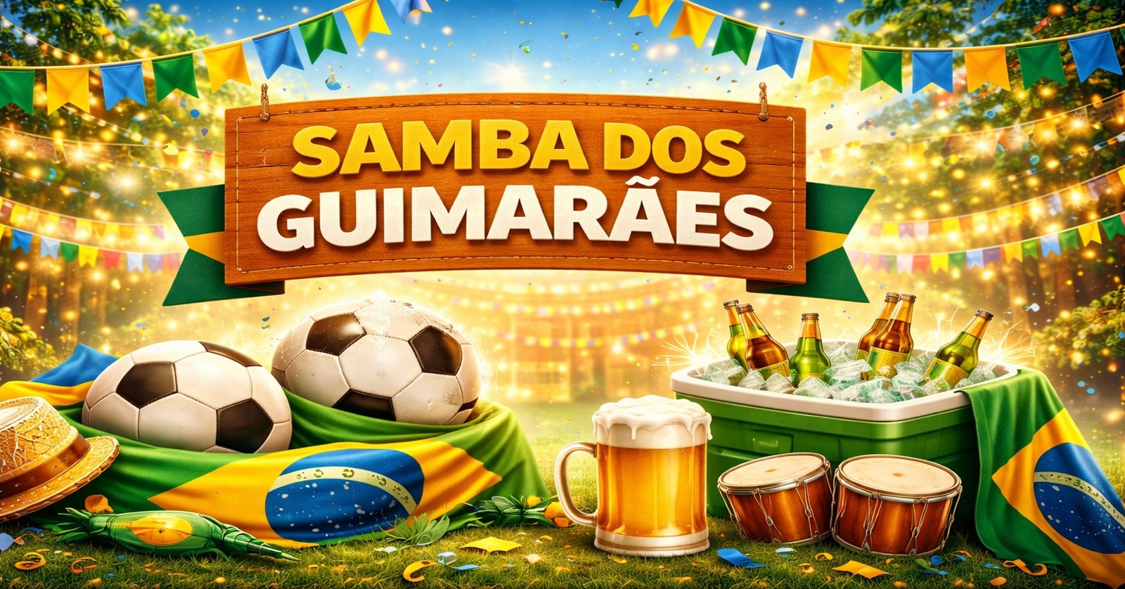 SAMBA DOS GUIMARÃES com Confraria Carioca e jogo do Brasil no telão - Rio de Janeiro, RJ