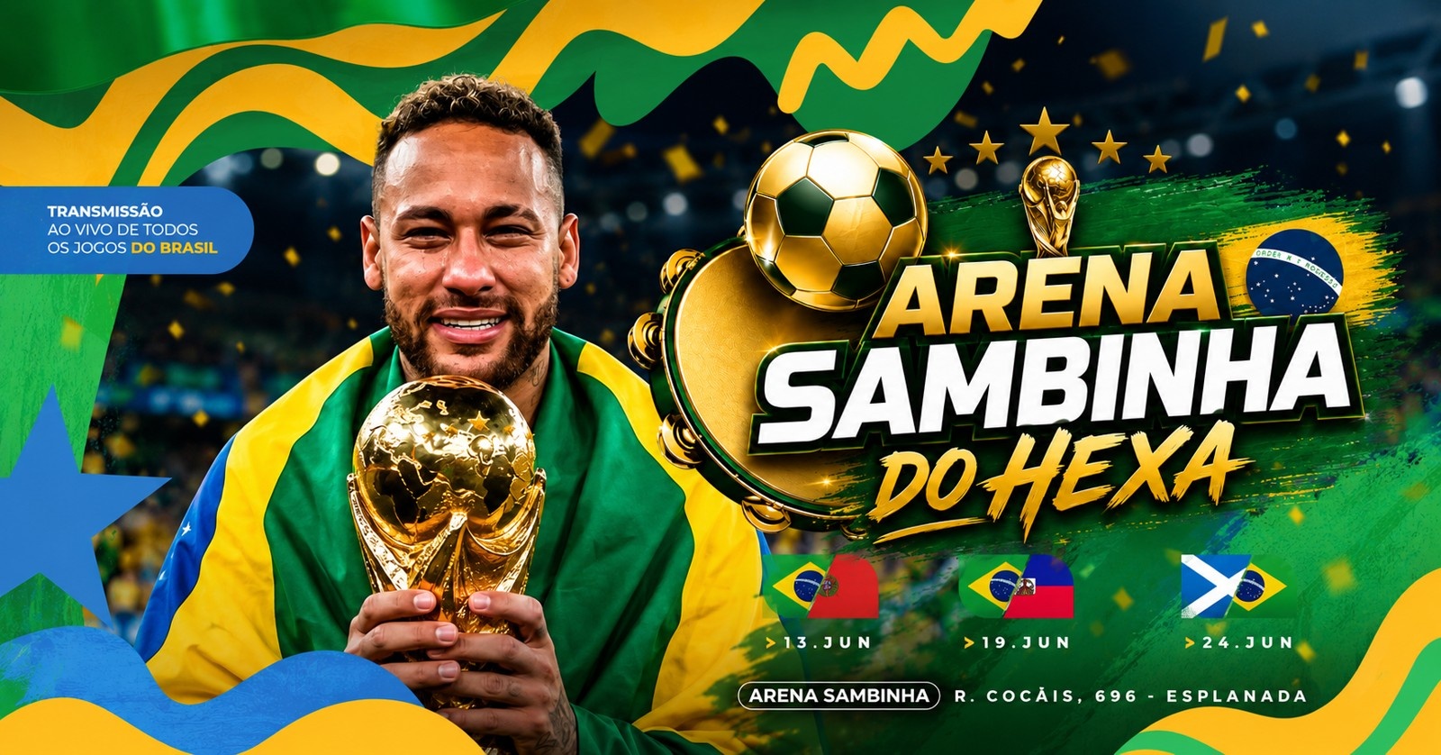 Sambinha do HEXA - TODOS OS JOGOS DO BRASIL - Belo Horizonte, MG