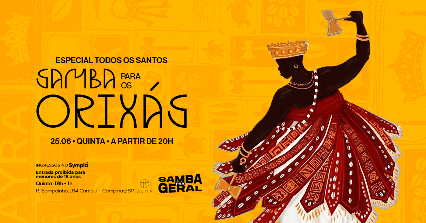 SAMBA PARA OS ORIXÁS NO ALMA CAMPINAS | 25.06
