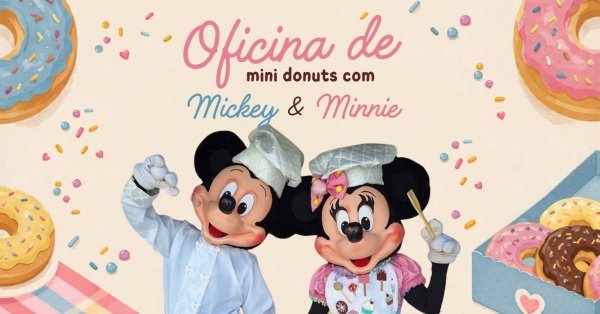 Imagem do evento Oficina de Mini Donuts com Mickey & Minnie
