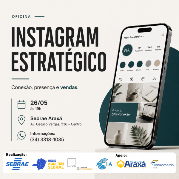 Imagem do evento Instagram Estratégico - conexão, presença e vendas