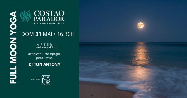 Imagem do evento COSTAO PARADOR apresenta FULL MOON YOGA by Ursa